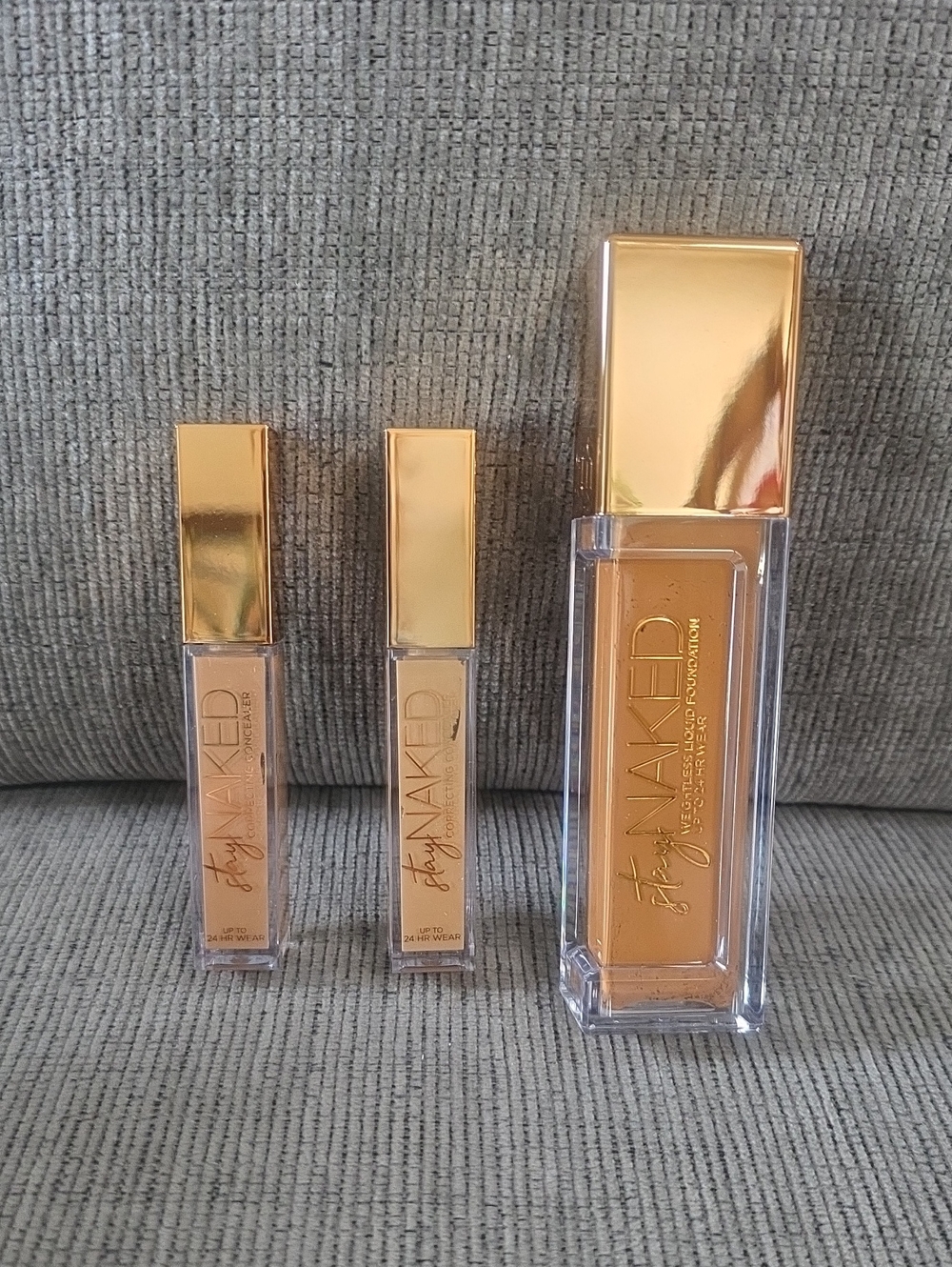 Urban Decay Stay Naked Foundation & Concealer Set in Medium Dark & Medium, New.